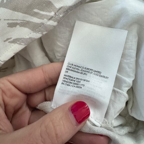 Club Monaco Wrap-Front Long Sleeve Collared Romper - Picture 8 of 13